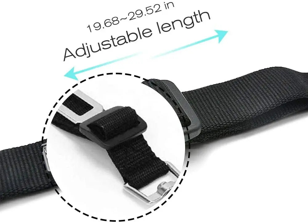 Ceinture de Sécurité Réglable pour Chien & Chat – Harnais de Voiture