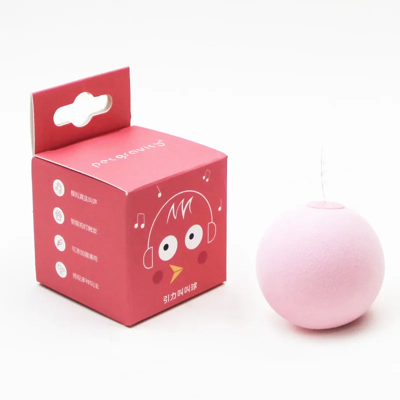 Balle Interactive Sonore pour Chat avec Catnip – 3 Sons Animaux