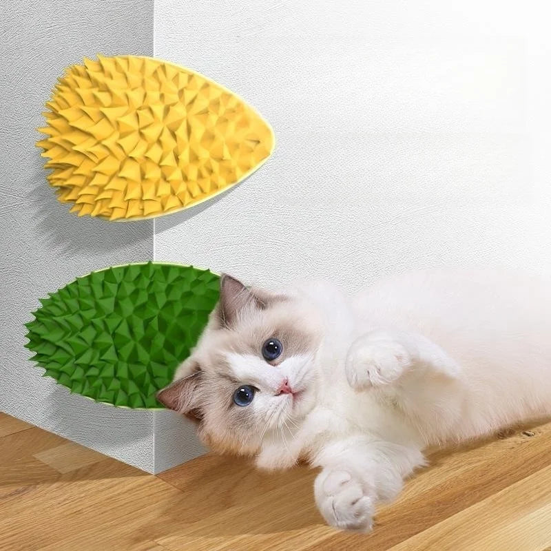 Griffoir & Masseur pour Chat – Brosse Auto-Nettoyante et Anti-Poils