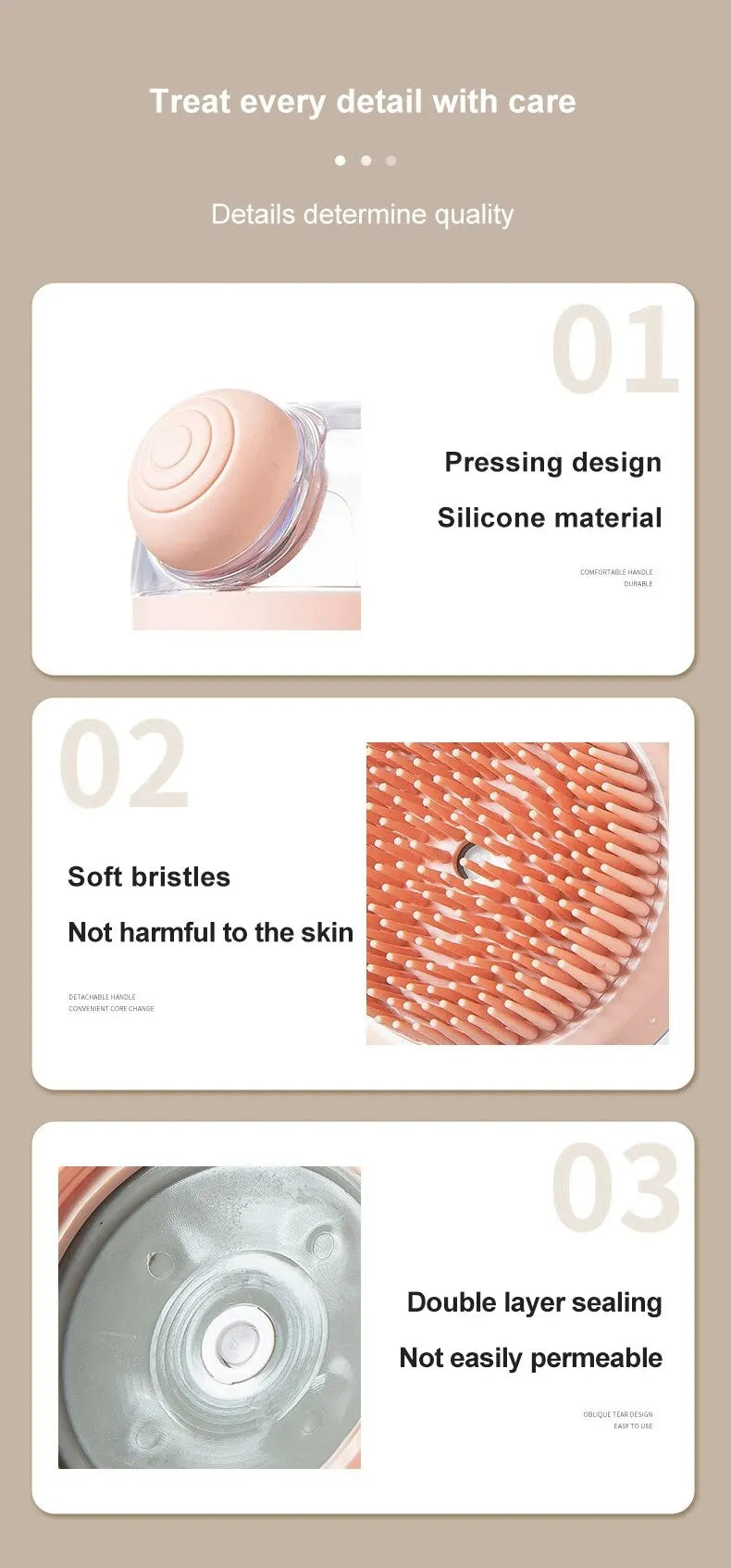 Brosse de Bain pour Animaux – Silicone Doux avec Distributeur de Shampoing