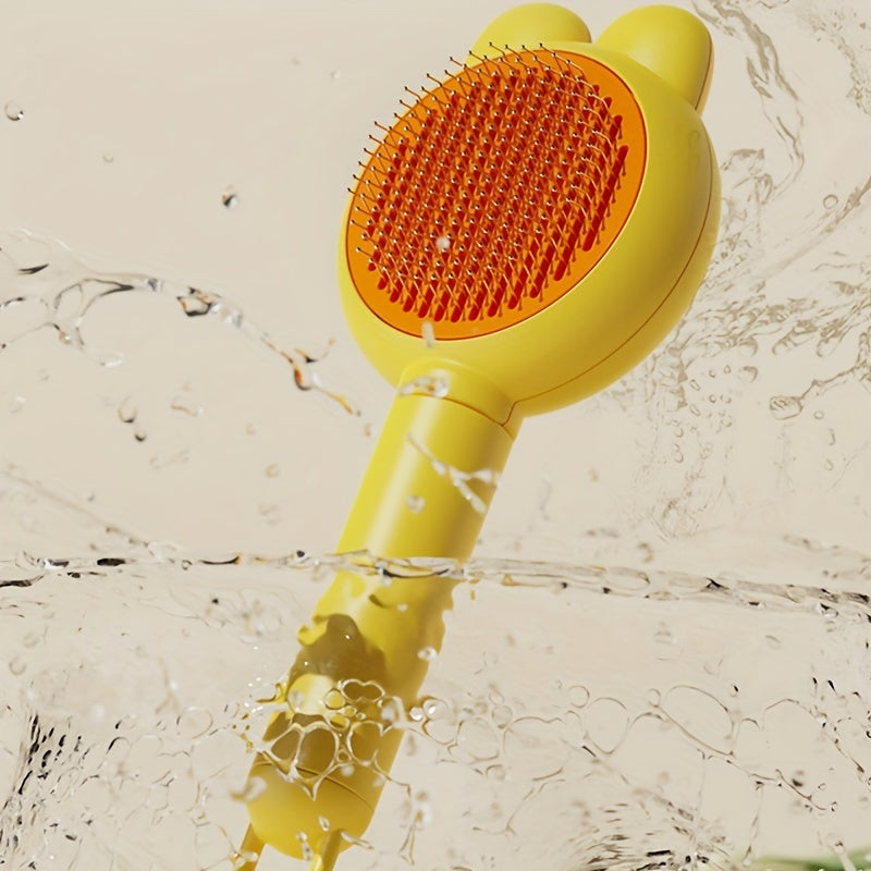 Brosse Auto-Nettoyante PetPro pour Chien & Chat – Poils en Acier Inoxydable