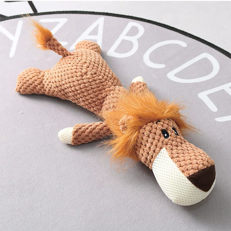 Jouet en Peluche pour Chiens – Jouet à Mâcher avec Couineur (Squeak)