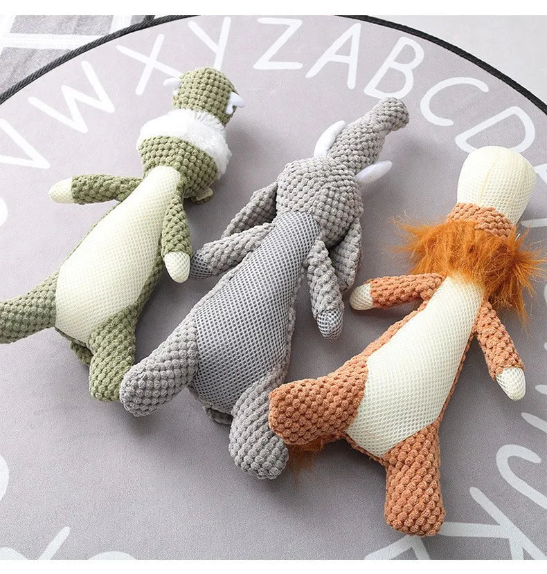 Jouet en Peluche pour Chiens – Jouet à Mâcher avec Couineur (Squeak)