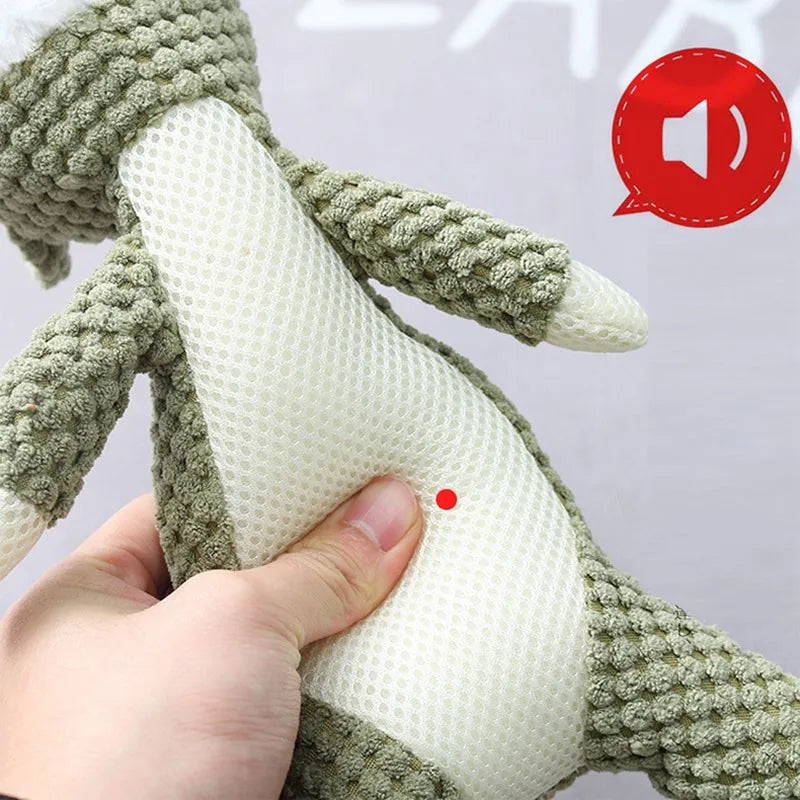 Jouet en Peluche pour Chiens – Jouet à Mâcher avec Couineur (Squeak)