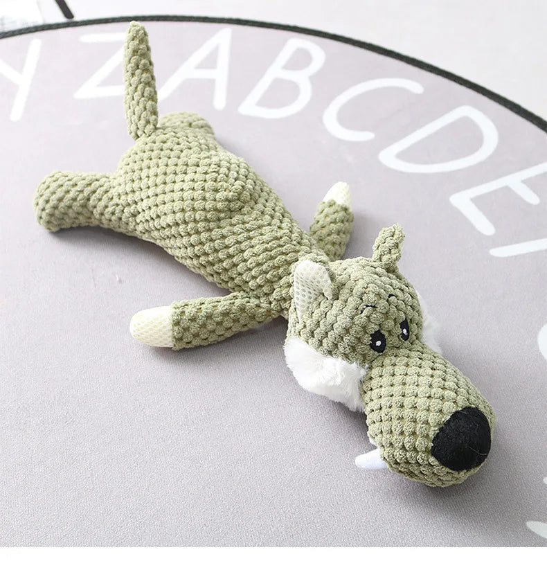 Jouet en Peluche pour Chiens – Jouet à Mâcher avec Couineur (Squeak)