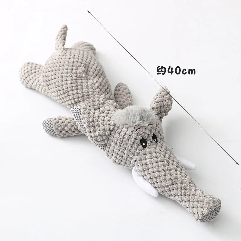 Jouet en Peluche pour Chiens – Jouet à Mâcher avec Couineur (Squeak)
