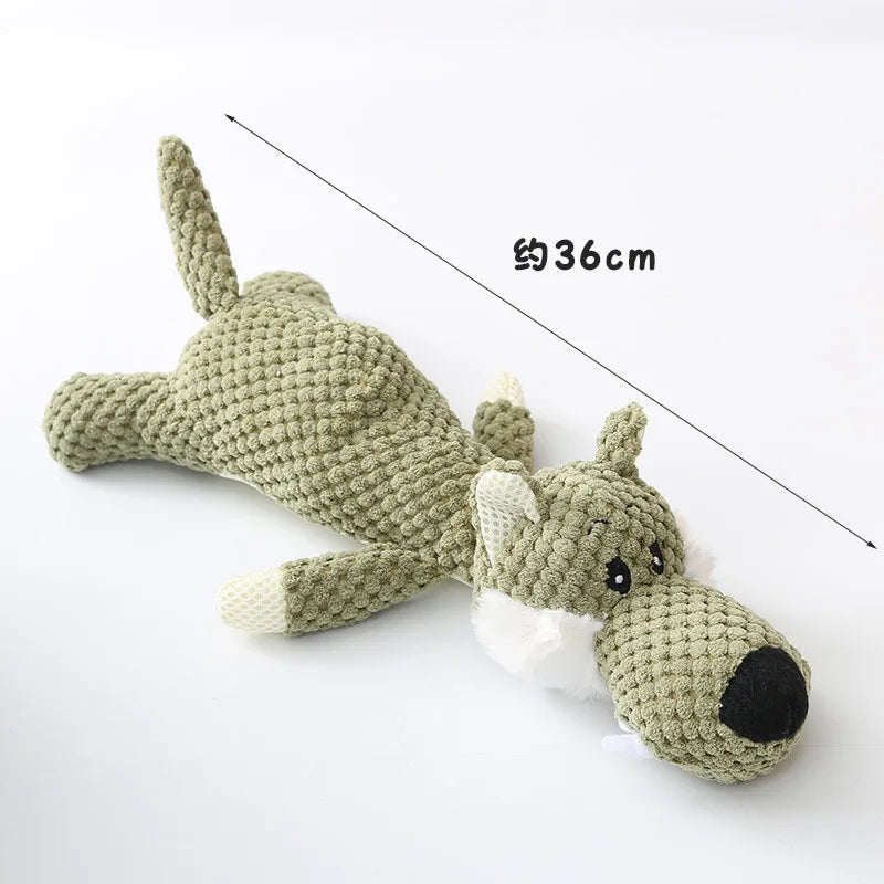 Jouet en Peluche pour Chiens – Jouet à Mâcher avec Couineur (Squeak)