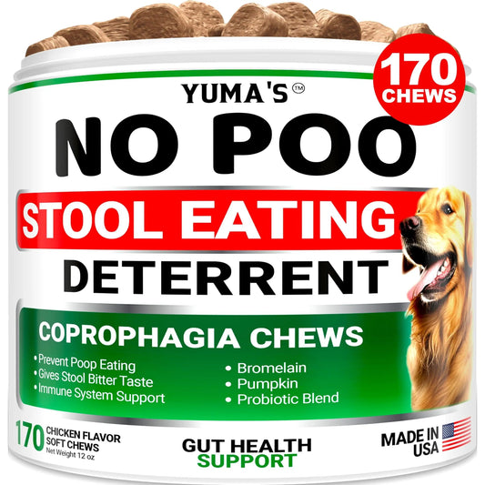 Complément Alimentaire Anti-Coprophagie pour Chien – NO Poo Chews Goût Poulet