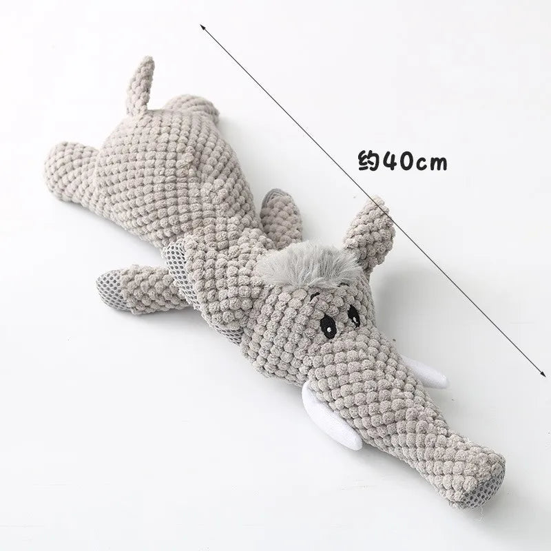 Jouet en Peluche pour Chiens – Jouet à Mâcher avec Couineur (Squeak)