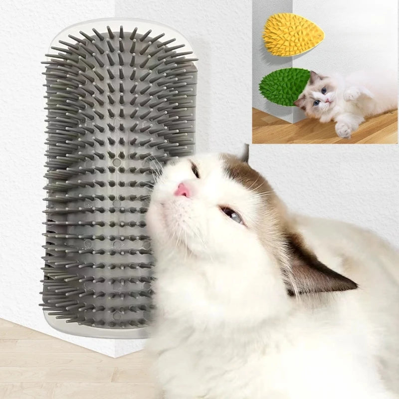 Griffoir & Masseur pour Chat – Brosse Auto-Nettoyante et Anti-Poils