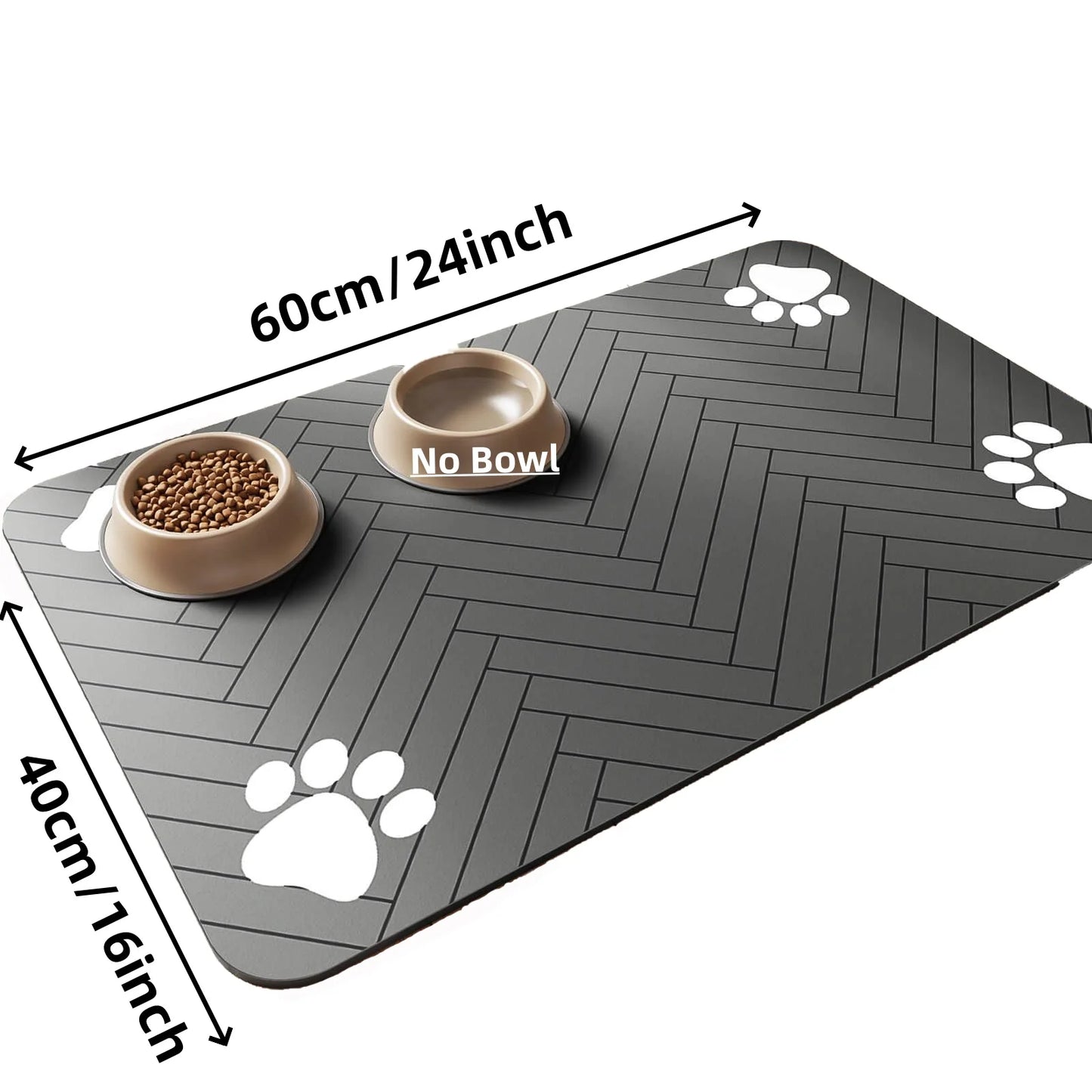 Tapis d’Alimentation Absorbant pour Chiens & Chats – Antidérapant et Imperméable