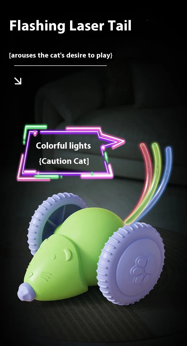 Jouet Électrique pour Chat – Souris Interactive avec Évitement d’Obstacles