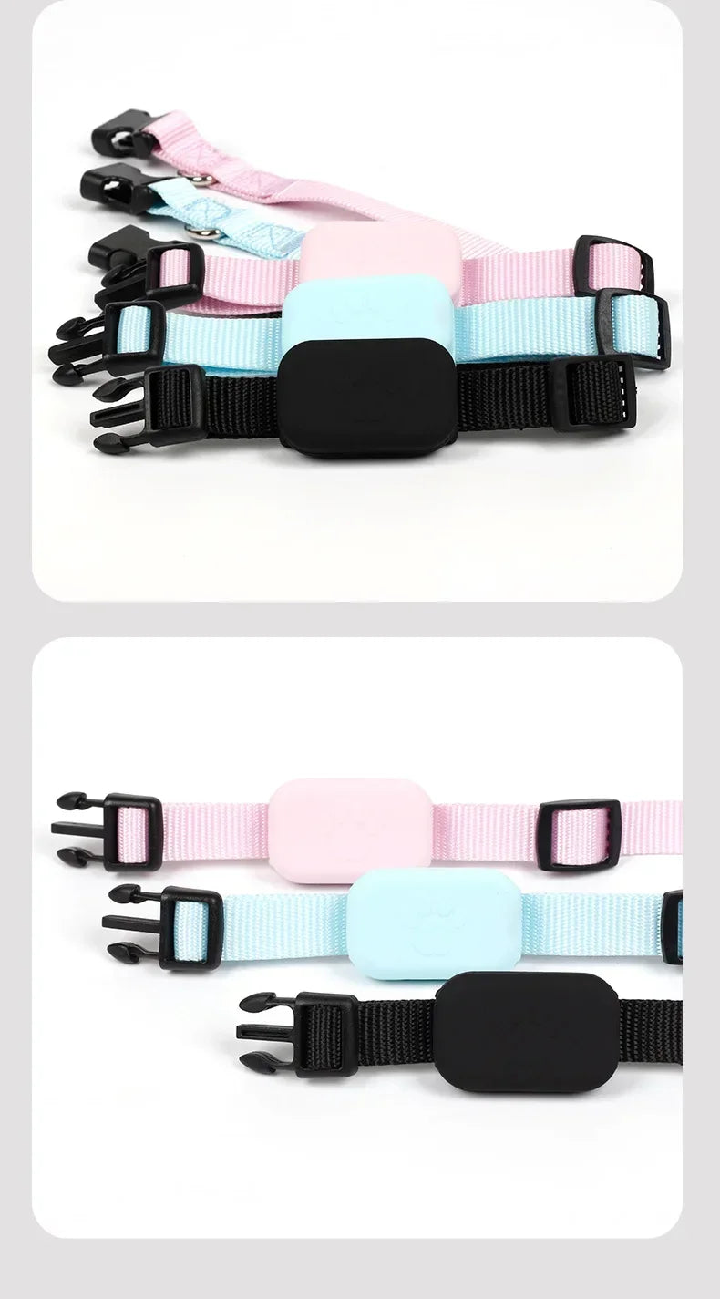 Collier GPS Waterproof pour Chien et Chat – Localisation Bluetooth Anti-Perte (iOS)