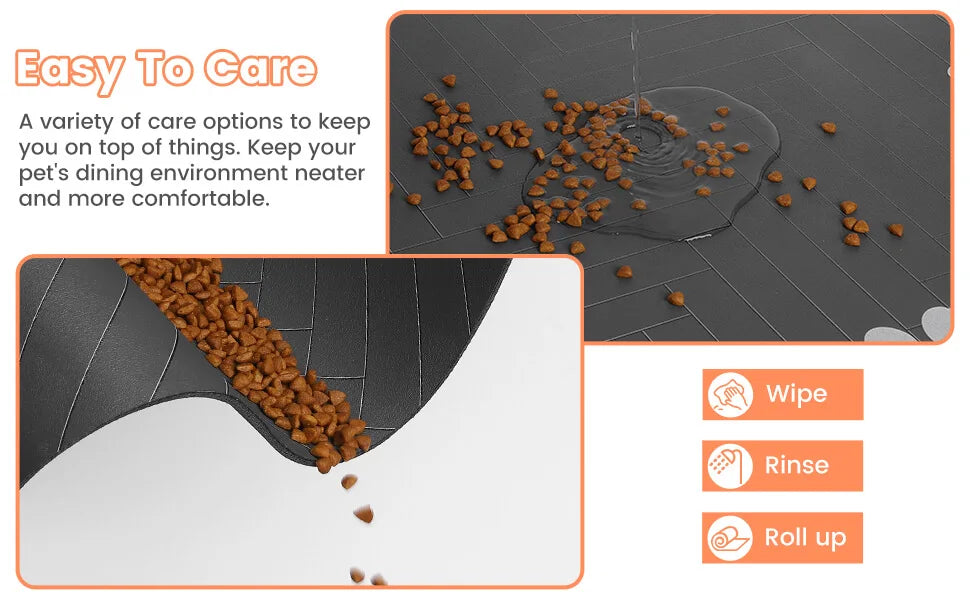 Tapis d’Alimentation Absorbant pour Chiens & Chats – Antidérapant et Imperméable