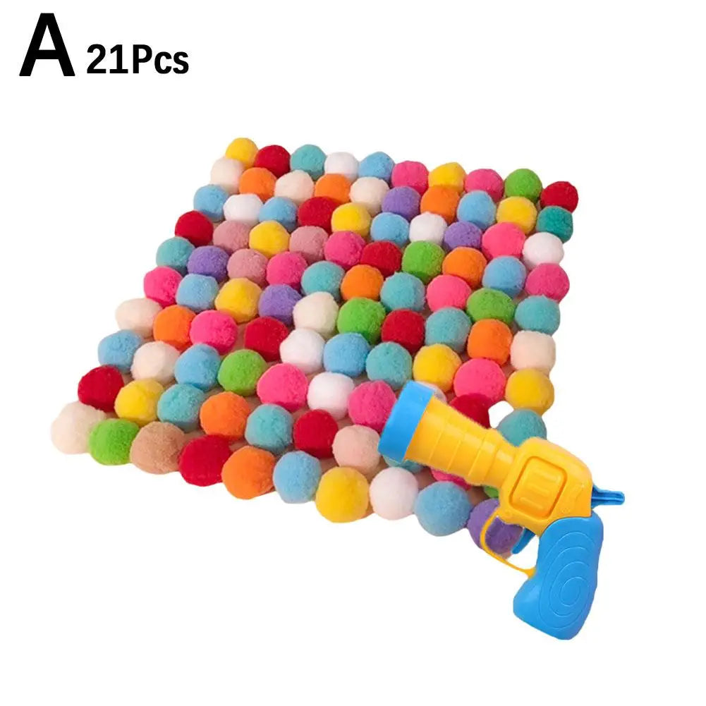 Jouet Interactif pour Chat – Lanceur Mini Pistolet + 20 Balles