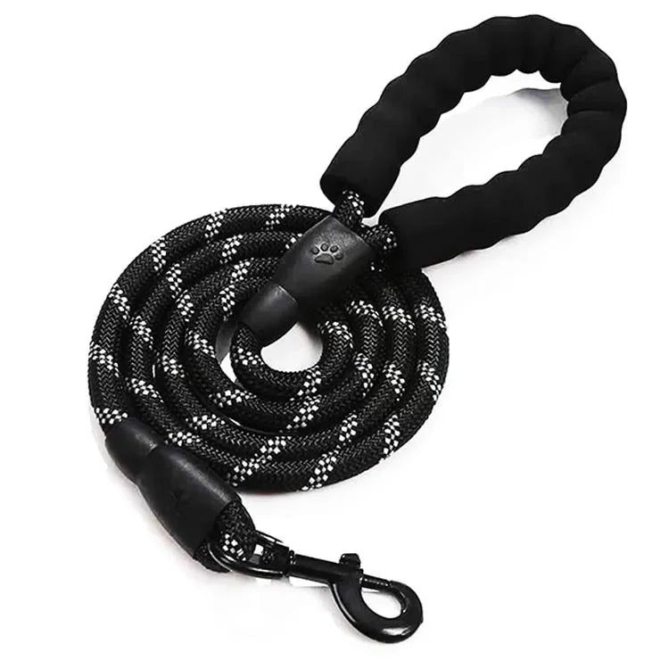 Laisse Réfléchissante en Nylon pour Chien – Résistante et Confortable