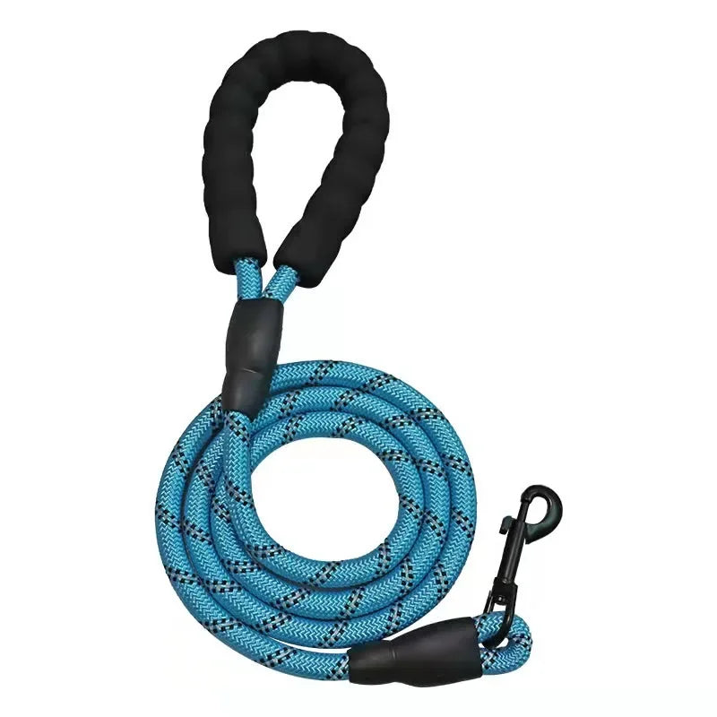 Laisse Réfléchissante en Nylon pour Chien – Résistante et Confortable