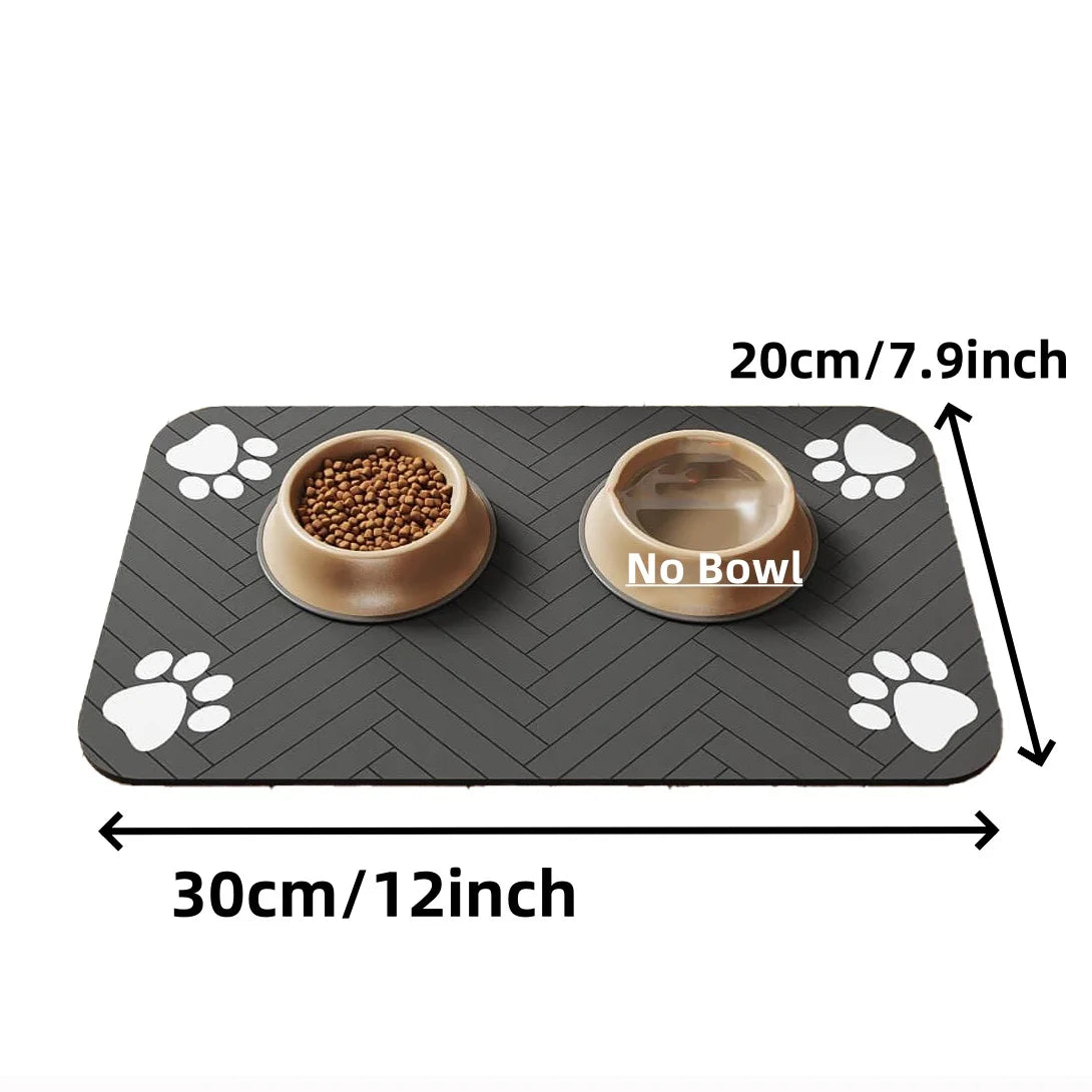 Tapis d’Alimentation Absorbant pour Chiens & Chats – Antidérapant et Imperméable