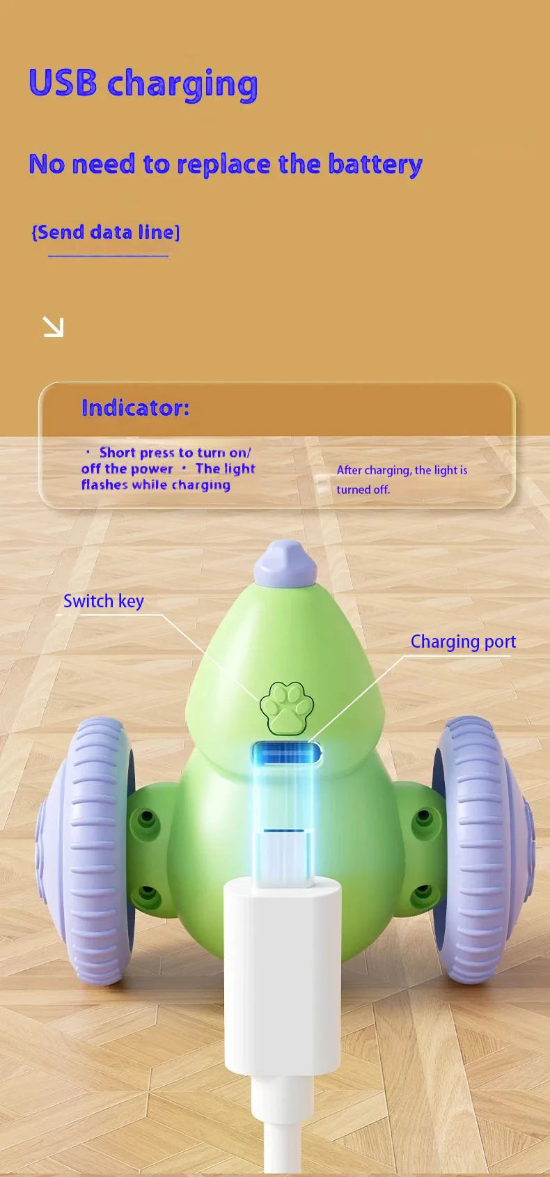 Jouet Électrique pour Chat – Souris Interactive avec Évitement d’Obstacles