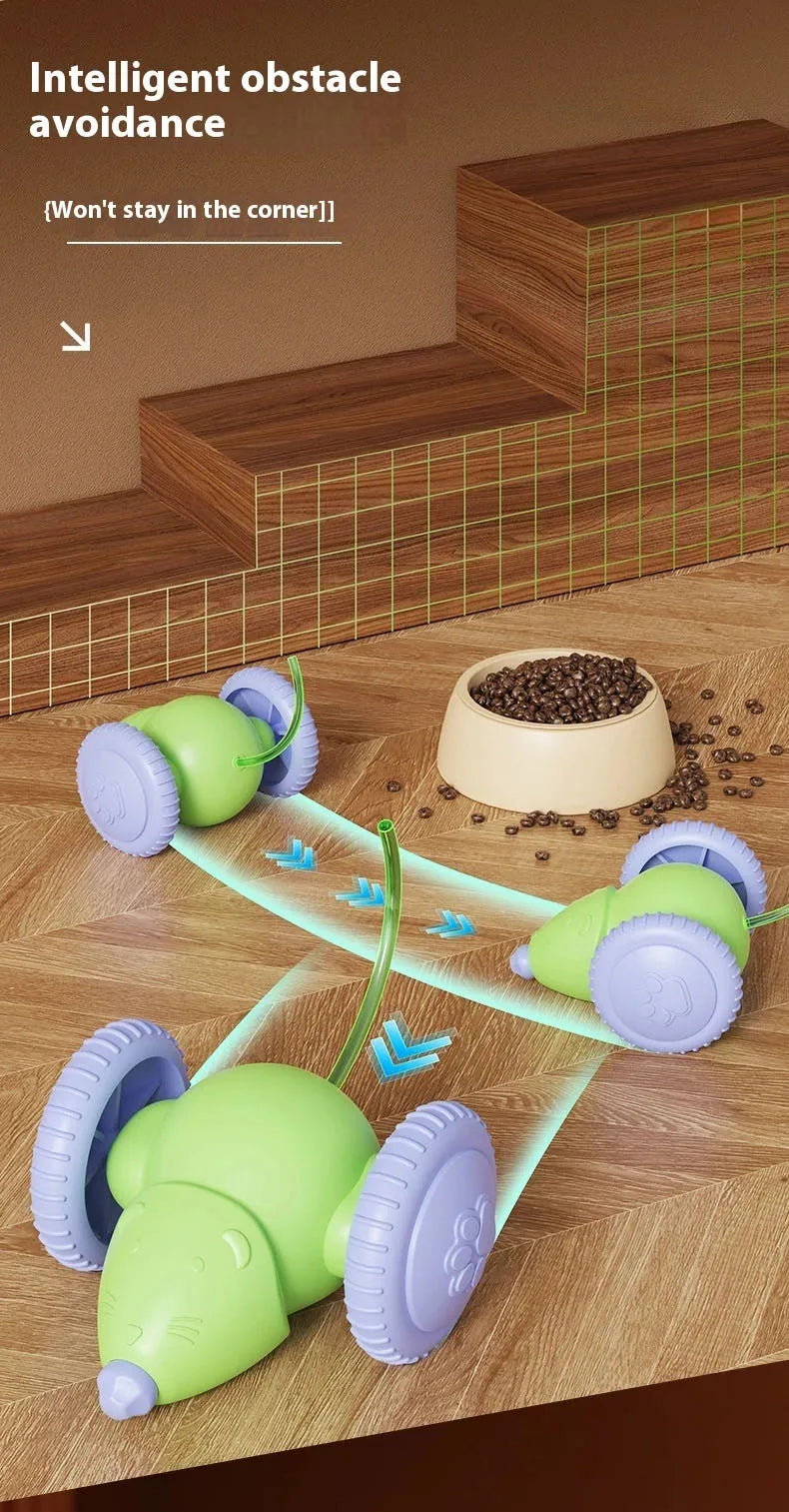 Jouet Électrique pour Chat – Souris Interactive avec Évitement d’Obstacles