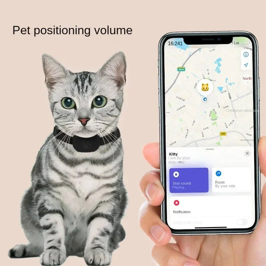 Collier GPS Waterproof pour Chien et Chat – Localisation Bluetooth Anti-Perte (iOS)