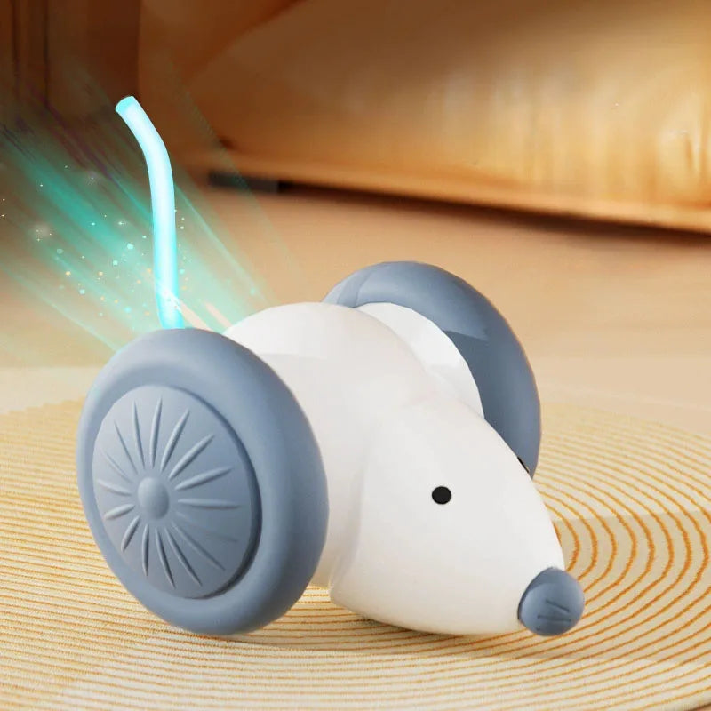 Jouet Électrique pour Chat – Souris Interactive avec Évitement d’Obstacles