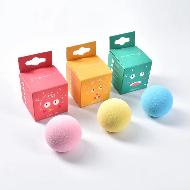 Balle Interactive Sonore pour Chat avec Catnip – 3 Sons Animaux