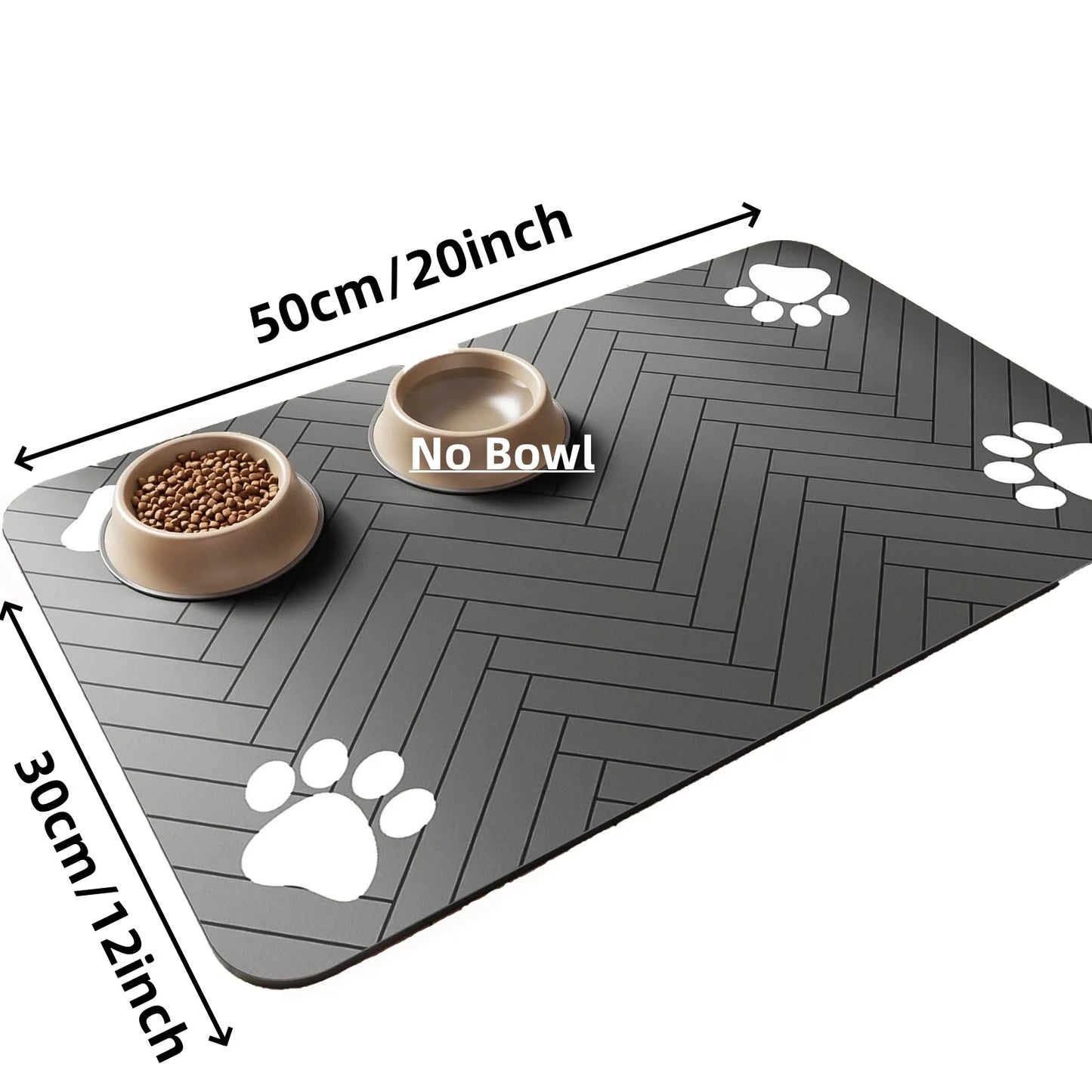 Tapis d’Alimentation Absorbant pour Chiens & Chats – Antidérapant et Imperméable