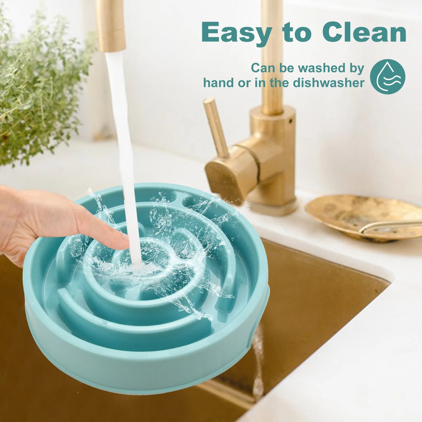 Gamelle Anti-Glouton pour Chien et Chat – Antidérapante