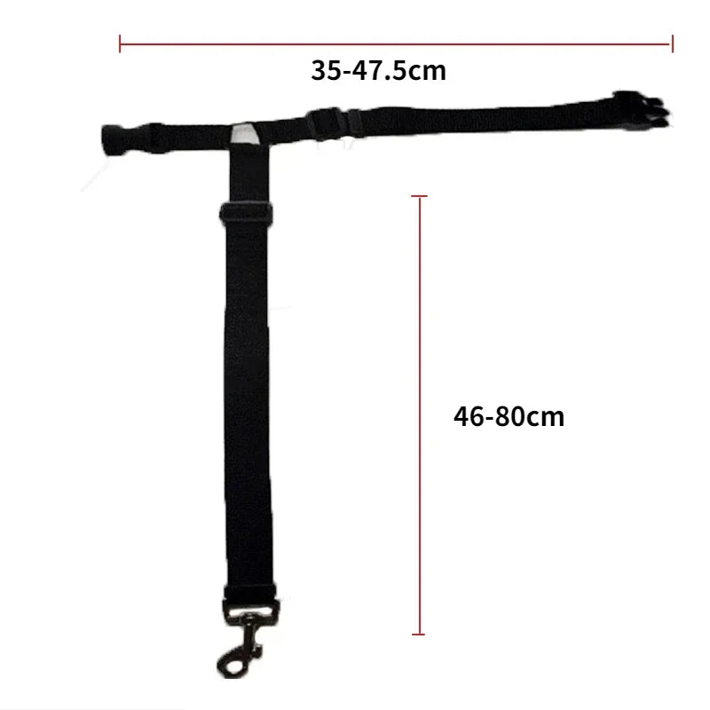 Ceinture de Sécurité 2-en-1 pour Chien – Laisse et Harnais Auto Réglable