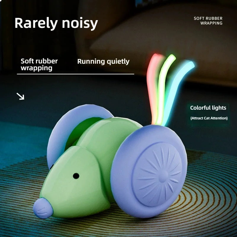 Jouet Électrique pour Chat – Souris Interactive avec Évitement d’Obstacles