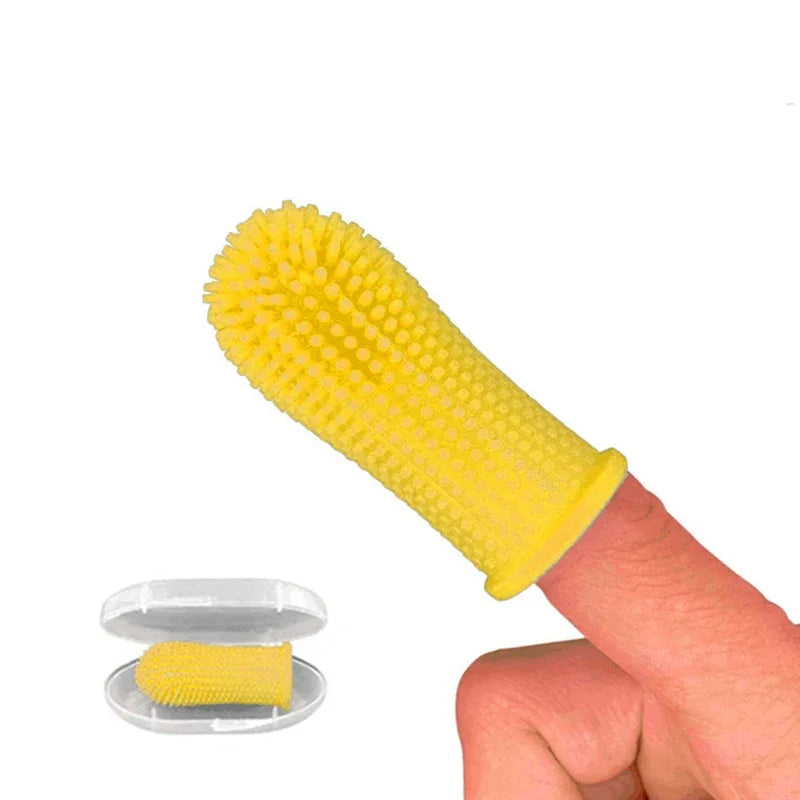 Brosse à Dents en Silicone pour Chien & Chat – Hygiène Buccale Anti-Mauvaise Haleine