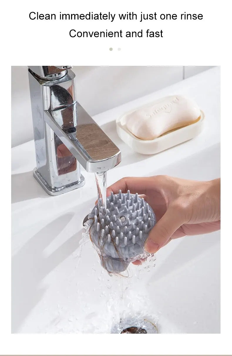 Brosse de Bain pour Animaux – Silicone Doux avec Distributeur de Shampoing