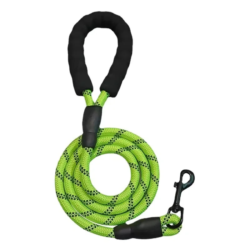 Laisse Réfléchissante en Nylon pour Chien – Résistante et Confortable