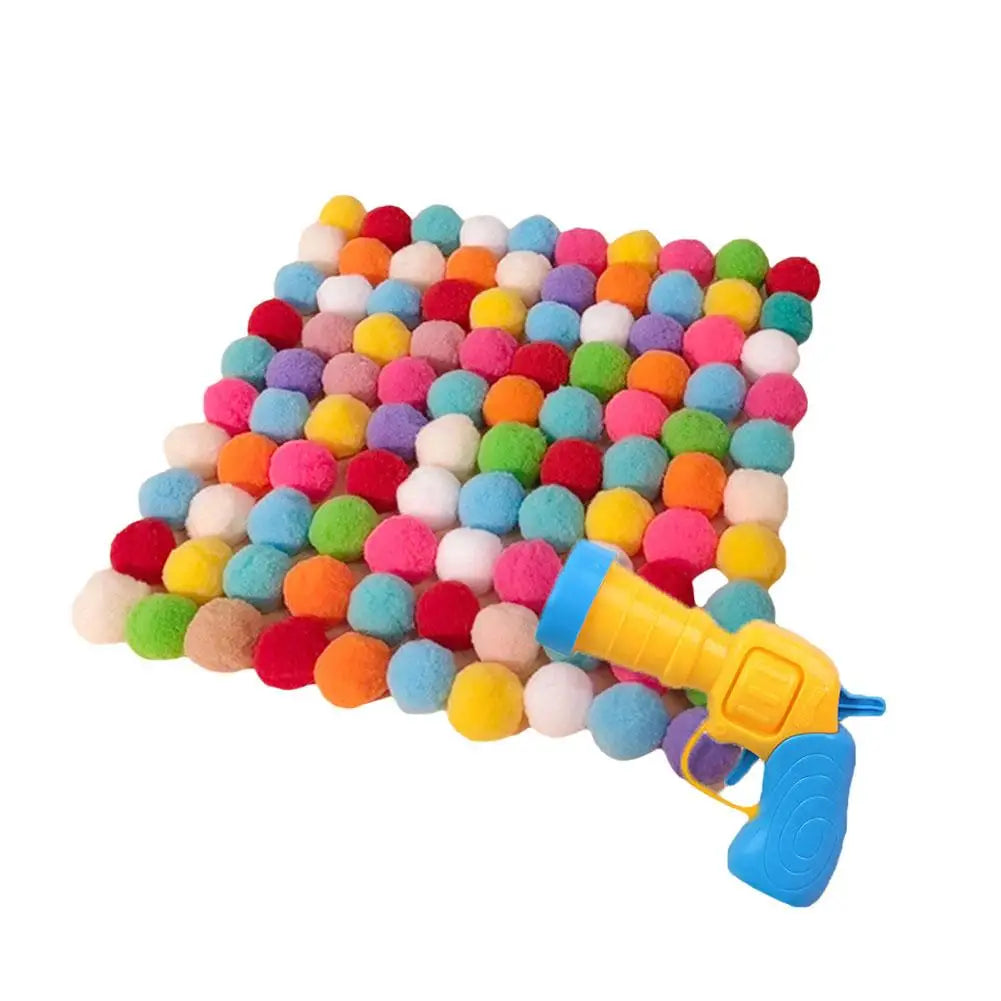 Jouet Interactif pour Chat – Lanceur Mini Pistolet + 20 Balles