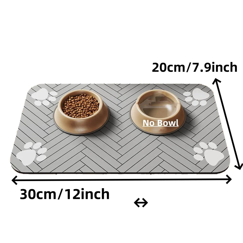Tapis d’Alimentation Absorbant pour Chiens & Chats – Antidérapant et Imperméable