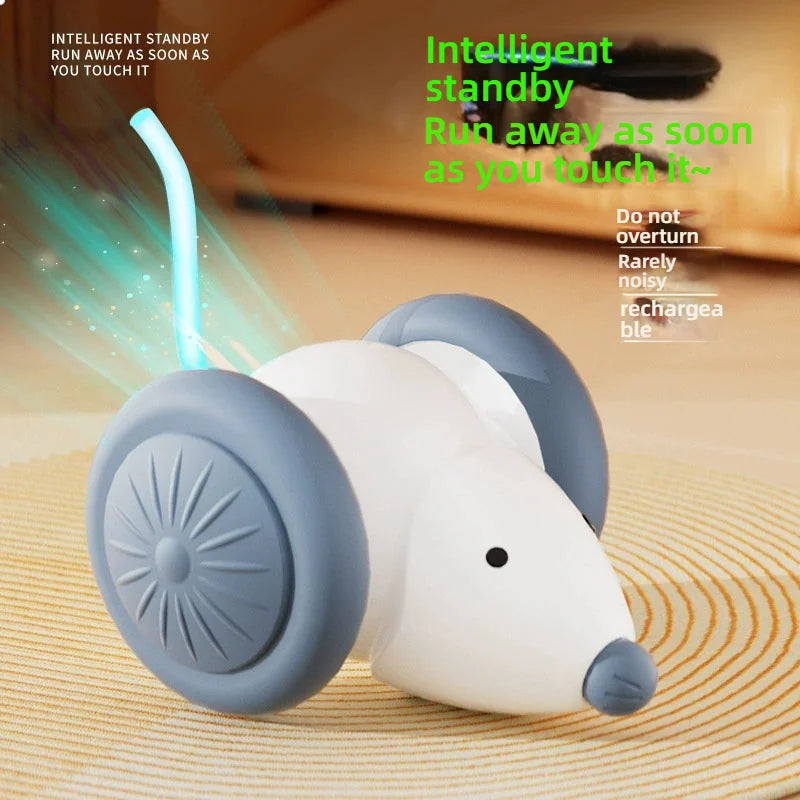 Jouet Électrique pour Chat – Souris Interactive avec Évitement d’Obstacles