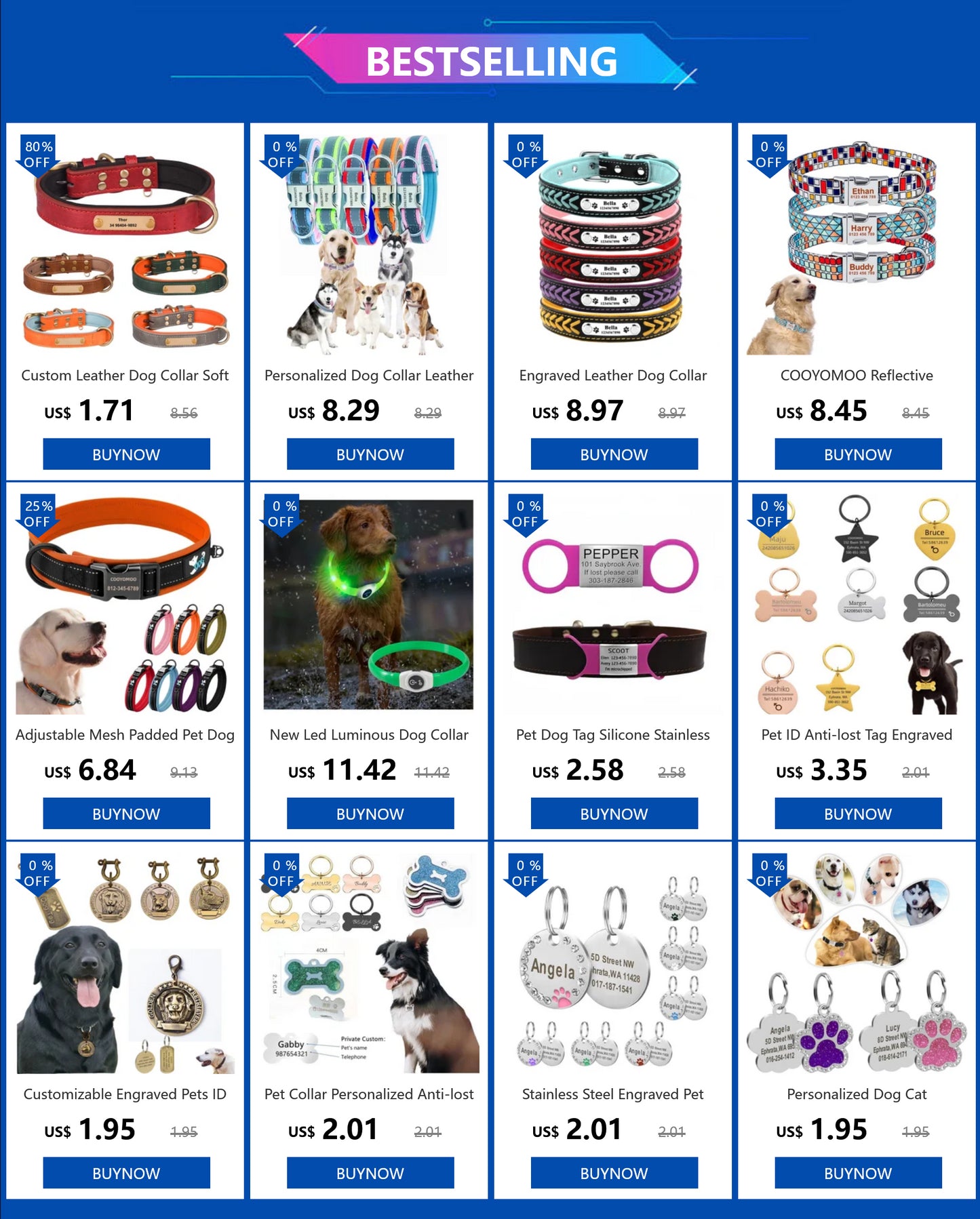 Collier Lumineux USB pour Chien & Chat – LED Sécurité de Nuit avec Pendentif