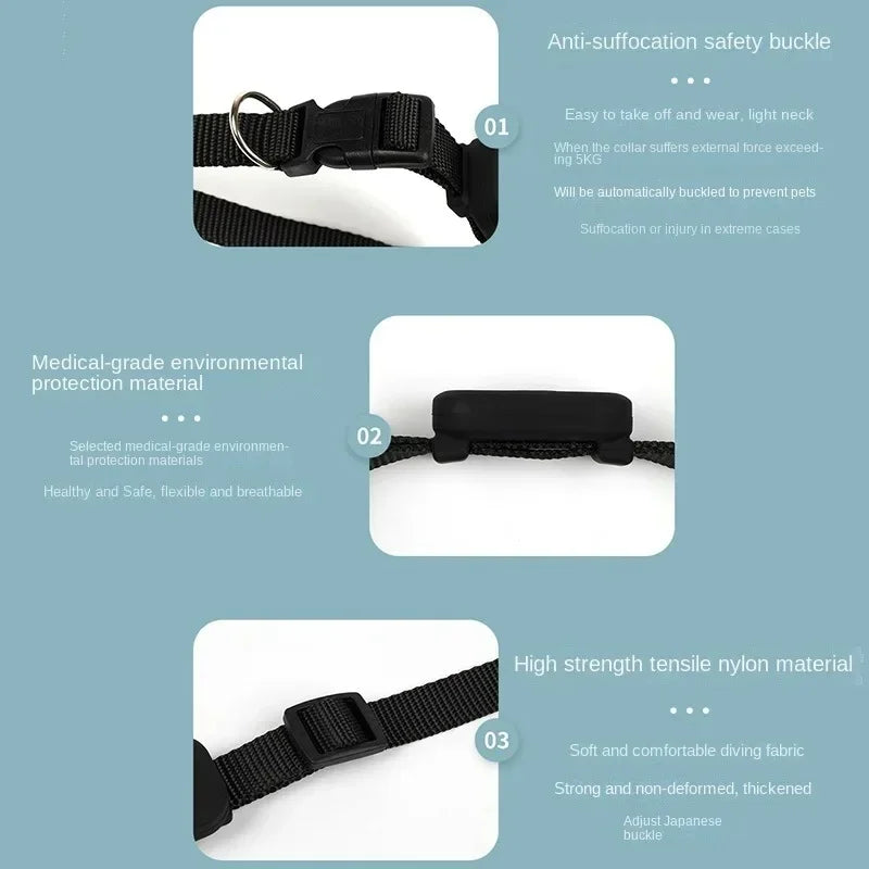Collier GPS Waterproof pour Chien et Chat – Localisation Bluetooth Anti-Perte (iOS)
