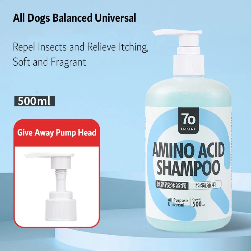 Shampoing & Gel Douche pour Chiens & Chats – Soin, Nettoyage et Déodorant (500 ml)