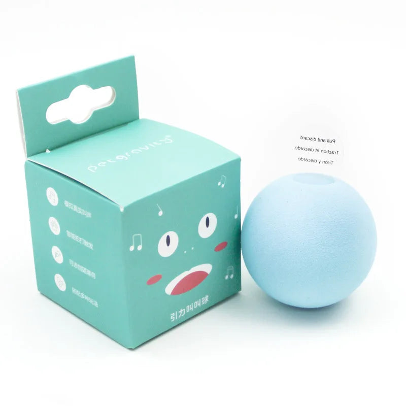Balle Interactive Sonore pour Chat avec Catnip – 3 Sons Animaux