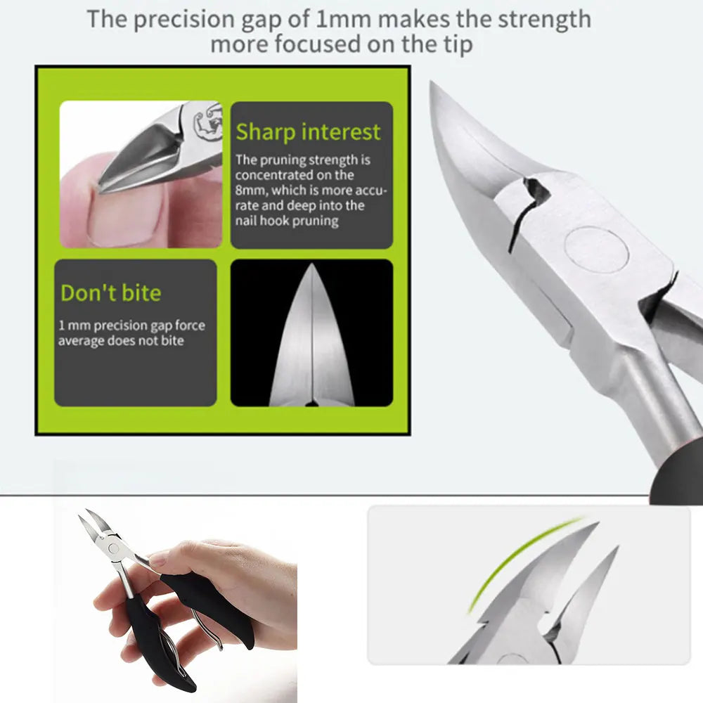 Coupe-Ongles Professionnel – Pince Pédicure & Manucure en Acier Inoxydable