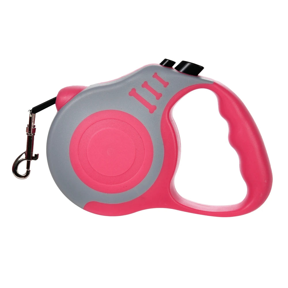 Laisse Rétractable Automatique pour Chien et Chat – Nylon Solide 3m/5m